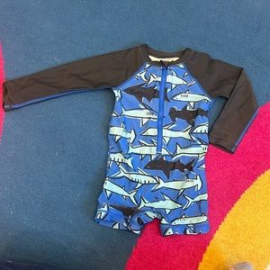 Toddler Tea Collection one piece swimsuit / rash guard